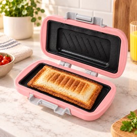 Microwave Sandwich Maker for Quick Meals – Nonstick Double-Sided Press for Grilled Cheese, Paninis, Hot Dogs & Mini Pies