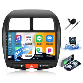 2G+32G Android 13 Car Stereo for Mitsubishi Outlander Sport 2011-2017 with Wireless CarPlay Android Auto 10.1" Touch Screen Bluetooth Car Radio with GPS Navigation WiFi FM RDS Audio AHD Backup Camera