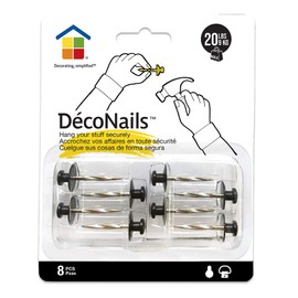 Under the Roof Decorating Deco Nail Small Head Sampler Pack,Black