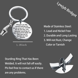 Lywjyb Birdgot Giraffe Keychain Inspirational Gift Giraffe Lover Gift Animal Giraffe Jewelry (giraffe key)