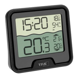 TFA Dostmann 30.3066 Marbella Wireless Swimming Pool Thermometer, Black