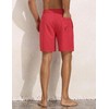 Nonwe Mens Swimsuit Trunks with Compression Liner Elastic Waist American