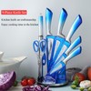 Knife Set, 9-Piece Kitchen Knife Set with Sharpener,Scissors, Dishwasher Safe