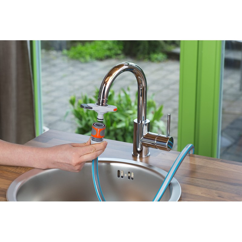 GARDENA 939-G Hose Connector Set for Indoor Taps, Allows for