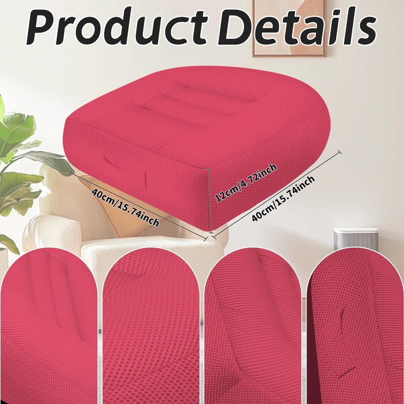 runfider Car Booster Thick Height Adjustable Seat Cushion with Breathable