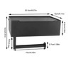 Toilet Tissue Holder Box Stainless Steel Black Wall Mounted Toilet