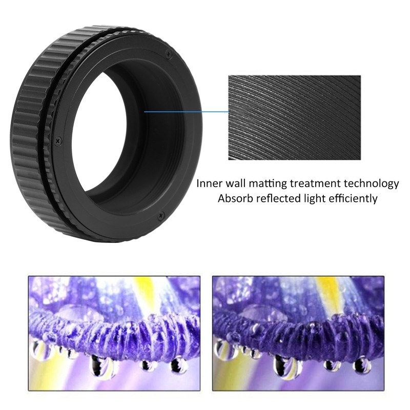 NEWYI M42‑M39 17‑31mm Camera Adjustable Focusing Helicoid Adapter Macro Extension