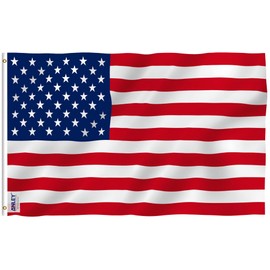 Anley Fly Breeze Bandera Americana de poliéster de Estados Unidos Hecha de poliéster Que Mide 4x6 pies - Color vivido y Resistente contra los Rayos UV del Sol para Que no se decolore