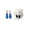 TENINYU Dual Speaker Module Keystone White,Installation Equipment/Wall Jacks/Inserts (2 Pack)