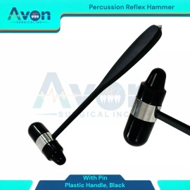 Avon Surgical Neuro Tromner Reflex Hammer, Metal + Dejerine Reflex Hammer, Black | Set of 2