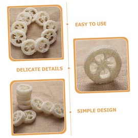 Beavorty 20pcs Natural Loofah Sponges Exfoliating Bath Scrubber Pads for Gentle Skin Cleansing Soap Holder for Luxurious Bathing Experience for Any Bathroom Decor