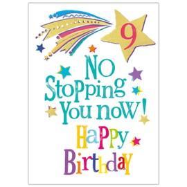 Age 9 Birthday Card, 9th Birthday Card, Card for 9th Birthday