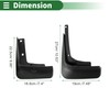 Motoforti Mud Flaps Splash Guards Mud Guards for Lincoln MKZ
