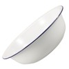 Gogogmee Enamel Footbath Foot Soaking Basin Camping Basin Enamel Bowl