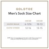 Gold Toe Men's Canterbury Extended Sock,3 Pack,Black,13-15