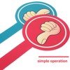 SEWACC Thumb Up Thumb Down Paddles, Pack of 4, Reusable