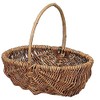 Ohashi Shinji Shop Storage Basket Willow Basket Black Willow Free