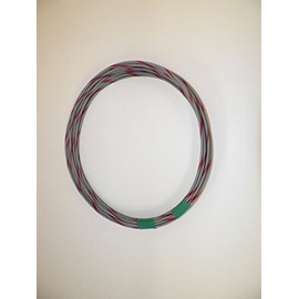 18 Ga Awg Gray/Red Striped Automotive/General Purpose GXL Wire .94 O.D. 25' Superior Abrasion Resistance, High Heat, Resist grease,Oil, Gasoline,Acids