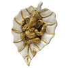 Charmy Crafts Metal Ganesha On Leaf, Wall Hanging Article for