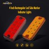 Partsam 20Pcs 4 Inch Led Rectangular Side Marker Clearance Lights,
