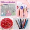 9000pcs Red AB Resin Flatback Rhinestones for Crafting,3mm SS12 Craft