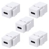 MECCANIXITY USB C Key-Stone Jack Inserts, Type-C Female to Female