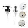 Gatuida 2pcs Reusable Stainless Steel Soap Dispenser Pump Top Replacement