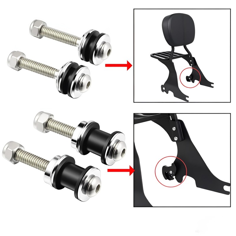 Quick Release Detachable Mounting Sissy Bar Luggage Racks Backrest Docking