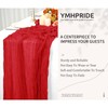 YMHPRIDE 6 Packs Cheesecloth Table Runner Red, 55x300cm Rustic Gauze