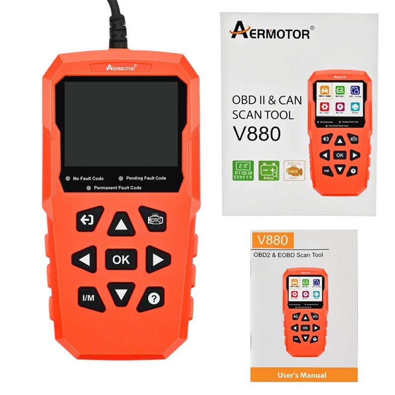 AERMOTOR OBD2 Scanner Code Reader Car Diagnostic Scan Tool Check