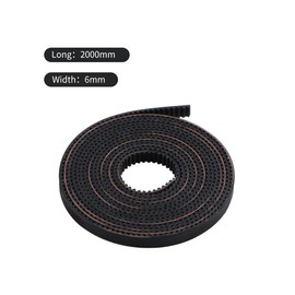 LEOWAY Timing Belt Length 2M, Open 2GT Timing Belt Pitch 2mm Width 6mm with 4pcs Copper Sleeve for Ender 3, Ender 3 V2, Ender 3 S, Ender 3 Pro, Ender-5 Series and CR-10 Series