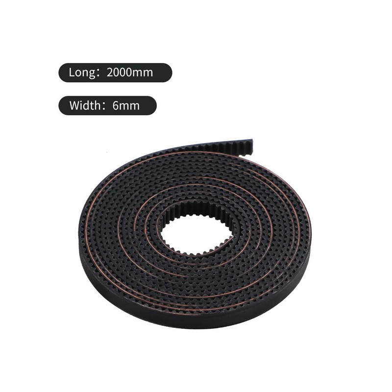 LEOWAY Timing Belt Length 2M, Open 2GT Timing Belt Pitch