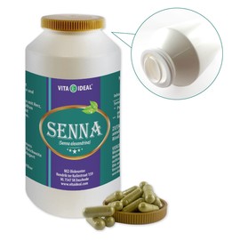 VitaIdeal ®Senna Leaves 90 Capsules - Senna Alexandrina - Daily Serving 660 mg Senna Leaves Pure Powder