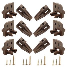 LifCratms 6 Set Drawer Track Guide Kits, Drawer Slides Plastic Track Guide Glide Drawer Replacement Part for Center Mount Drawer, Dressers, Rite-Trak I Drawer Guide Glide, Nightstand Drawer