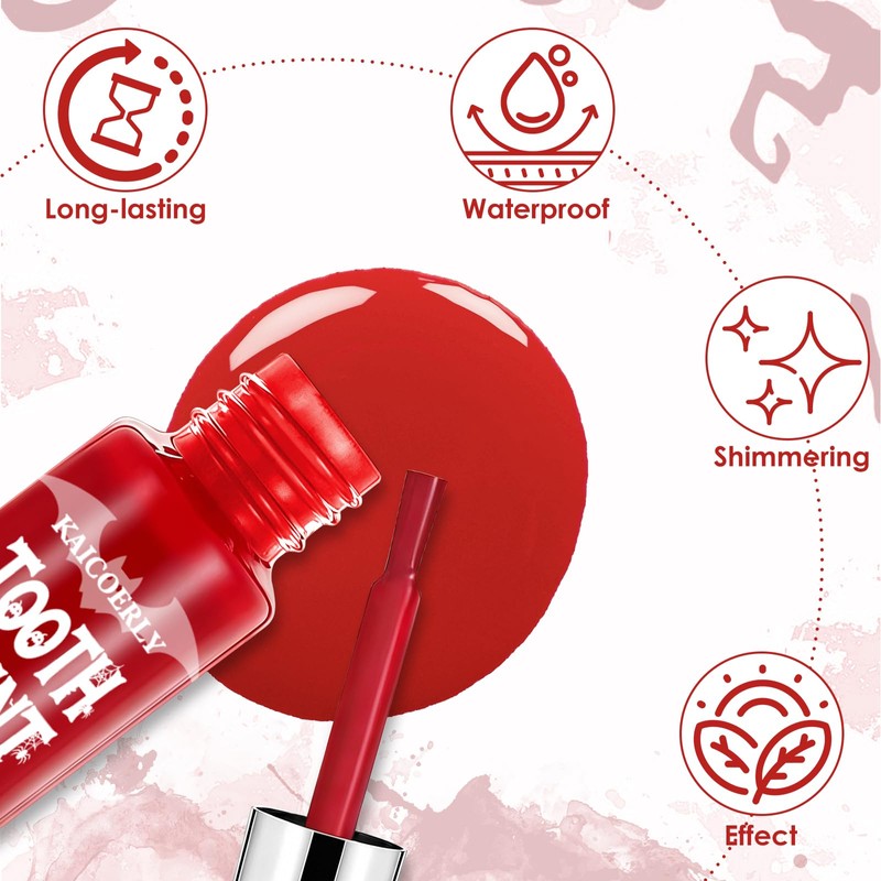 Tooth Paint, Mouth Safe & Fast Drying Formula #Red