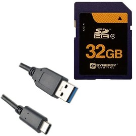 Accessory Kit Compatible with Synergy Digital, Works with Sony Alpha a7S III Digital Camera Includes: EM-USB-TYPEC-3B USB Cable, SY-SD32GB Memory Card