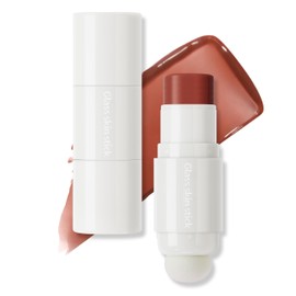 HOSAILY Double-ended Clear Blush Highlighter Stick, Shimmer Glow Natural Dewy Face Highlighter Glass Skin Stick, Lightweight Translucent Creamy Multiuse Makeup Stick Watercolor Radiance Balm 03