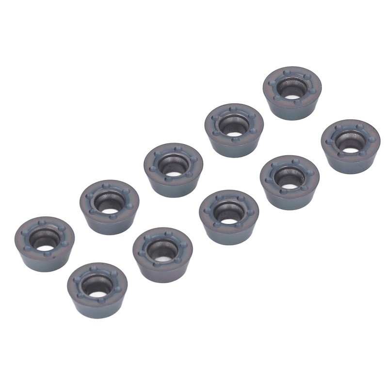 10 Pcs Lathe Carbide Blade Round Wood Turning Cutter High
