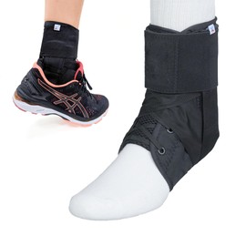 Express Orthopaedic Medically Approved Low Profile Figure of 8 Ankle Brace with Removable Stabilising Side Stays (X-Large)