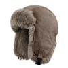 Clakllie Men's Trapper Bomber Cap Eskimo Hat Winter Warm Trooper