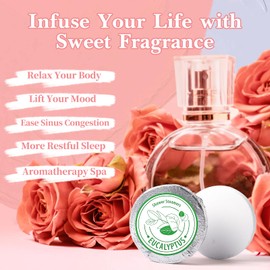 Shower Steamers Aromatherapy, 8% Natural Essential Oils, Women/Men Spa Steamer, Lingering Intense Aroma, Soothing Stress Relief, Body&Soul Relaxing Bath Bombs, Stocking Stuffer for Friend/Family