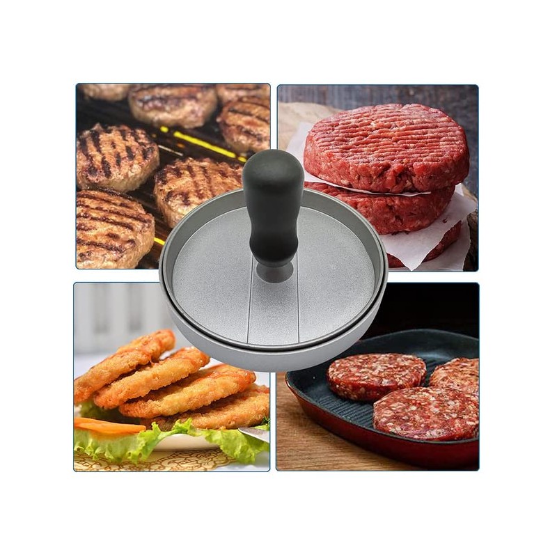 Burger Press Patty Maker, Non-Stick Burger Press Aluminum Hamburger Patty