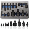 CCLIFE 17-Piece Socket Adapter for Impact Wrench 1/4 Inch 3/8