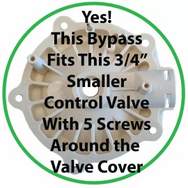 Kenmore, Whirlpool,Morton, EcoWater, NorthStar Etc 7345388 - Water Softener Bypass Kit with Adapters and Clips