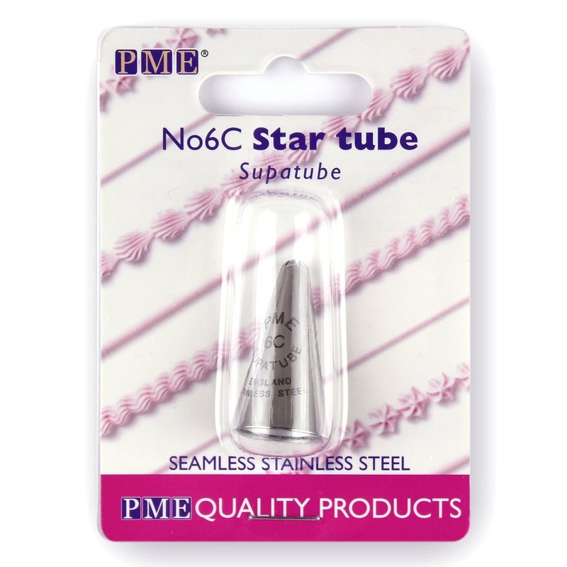 PME Seamless Stainless Steel Medium Closed Star Supatube no. 6C,Silver,1.72