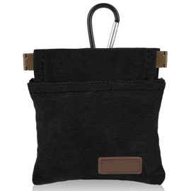 ElevateTech Dog Treat Bag Small Dog Treat Pouch Hands-Free Puppy Training Pouch with Automatic Closure Walking Pet Treats Bag Snack Reward Pocket for Pet Puppy Travel or Outdoor Use (Black)