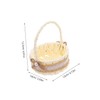 Ciieeo 2pcs Mini Imitation Rattan Storage Basket Handwoven Decorative Baskets