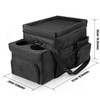 Waterproof Car Organizer with Lid, Car Cooler Bag with Cup