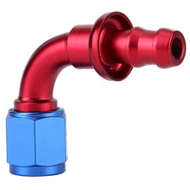 AN6 Straight Push On Twist Lock Gas Fuel Line Hose End External Connection 45 90 180 Degree Optional (90¡ã), Vehicle Conversion / Performance / Change Engine Performance