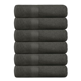 Windsor Linen 100% Cotton Bath Towel - Ultra-Soft, Absorbent, Quick-Dry Towel for Bathroom, Spa, Gym, and Travel, Compact 24" x 48" Design, Durable & Luxurious